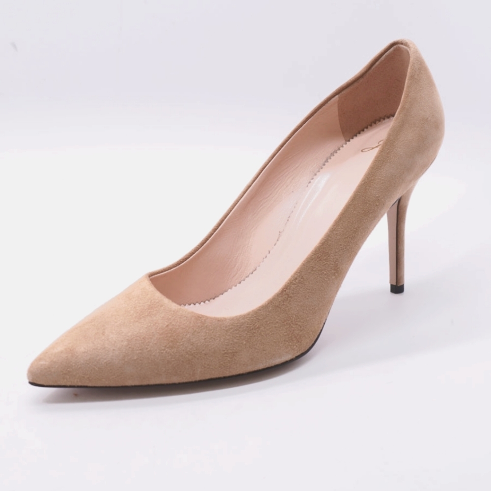 J. Crew Elsie Suede Pump in Tan Size 5